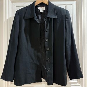 3/$10 🛒🛍️ Talbots Black Button Shirt Blazer Jacket - Size 2 Petite